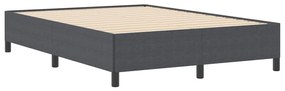 vidaXL Σκελετός Κρεβατιού Σκούρο γκρι 140 x 200 cm Βελούδο
