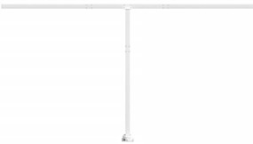 vidaXL Στύλοι Τέντας Σετ Λευκοί 450 x 245 εκ. από Σίδερο