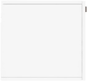 Ντουλάπι Τοίχου Λευκό 80 x 36,5 x 35 εκ. από Επεξεργασμένο Ξύλο - Λευκό