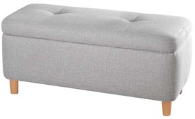 Σκαμπό Rocio 209FLF1386 100x41x45cm Light Grey