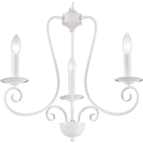 Φωτιστικό Οροφής  C114-3 LARO PENDANT LAMP WHITE 1Z1 - Μέταλλο - 77-3657