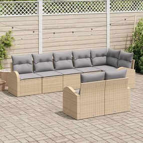 vidaXL Σετ Καναπέ Κήπου 8 pcs συνθετικό ρατάν
