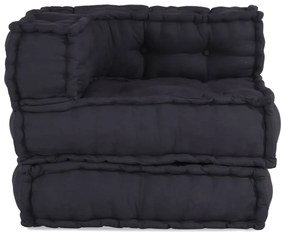Modular Pouffe Anthracite 70x70x54 ύφασμα - Ανθρακί