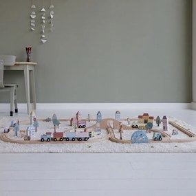 Ξύλινο Παιχνίδι Little Dutch Little Railway Σιδηρόδρομος LD4487