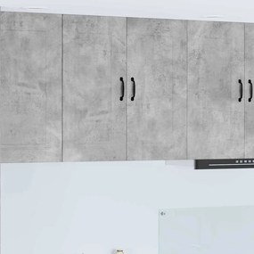 vidaXL Κρεμαστό ντουλάπι κουζίνας Σκυρόδεμα Γκρι 80 x 31 x 80 εκ.