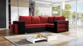 Γωνιακός καναπές Milano-Mauro-kokkino-Δεξιά