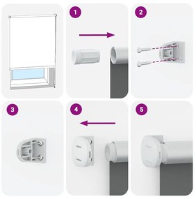 Ρολέρ Μπλακάουτ Μαύρο 100x175 cm Πλάτος υφάσματος 95,7 cm - Μαύρο