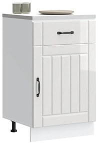 ντουλάπι βάσης κουζίνας Lucca Λευκό Υψηλής στιλπνότητας