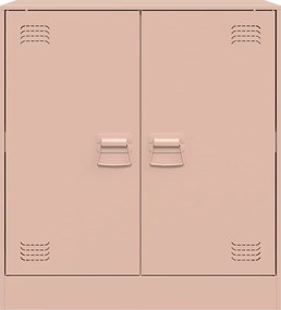 vidaXL Ντουλάπι Ροζ 67 x 39 x 73 εκ. από Ατσάλι