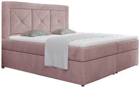 Επενδυμένο κρεβάτι Irma-160 x 200-Roz