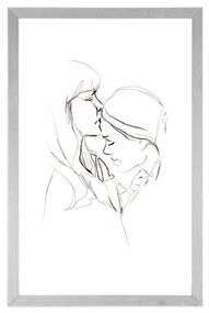 Αφίσα με πασπαρτού Αγάπη χωρίς όρια - 20x30 white