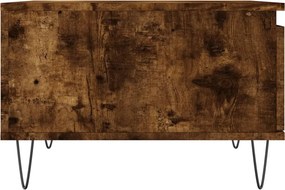 vidaXL Τραπεζάκι Σαλονιού Καπνιστή Δρυς 55x55x36,5εκ. Επεξεργασμ. Ξύλο