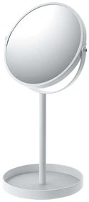 Καθρέπτης Επιτραπέζιος Με Τριπλή Μεγέθυνση YMZK2819 17,5x14x33cm White Yamazaki Ατσάλι,Γυαλί