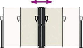vidaXL Σκίαστρο Πλαϊνό Συρόμενο Κρεμ 120 x 1200 εκ.