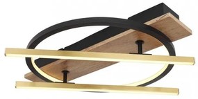 Πλαφονιέρα Φωτιστικό Οροφής LED 32W Μαύρο1300Lm Beatrix 67295D Globo Lighting-67295D-Μαύρο 67295D