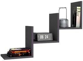 Ραφιέρα Τοίχου Mist 835PUQ2837 90x19,6x60cm Anthracite