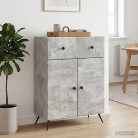 vidaXL Πλαϊνό γραφείο Γκρι Σκυροδέματος 66 x 34,5 x 90 εκ