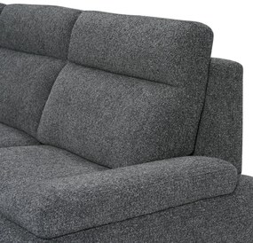 Seattle L-Shape Sofa Right Dark Grey
