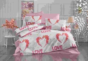 DIMcol ΠΑΠΛΩΜΑΤΟΘΗΚΗ ΕΜΠΡΙΜΕ ΕΝΗΛ Cott/Pol 70/30 160Χ240 Πάθος 304 White-Pink 1935785241930444