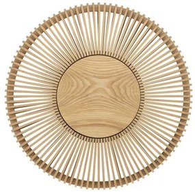 Απλίκα Φωτιστικό Τοίχου 1xE27 Δρυς Φ49cm Clava Up Wood Umage-2358-Μπεζ 2358