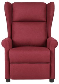 vidaXL Πολυθρόνα Ανακλινόμενη Μπορντό Υφασμάτινη