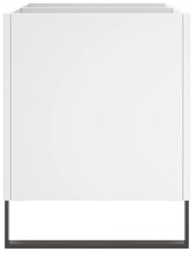 Έπιπλο Δίσκων Λευκό 74,5 x 38 x 48 εκ. από Επεξεργασμένο Ξύλο - Λευκό