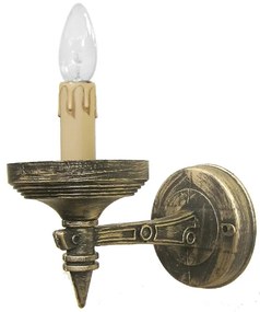 Απλίκα Φωτιστικό Τοίχου κερί Rustic R-150AP 1L Heronia-30-0012-Μπρονζέ 30-0012