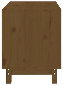 Σπιτάκι Σκύλου Καφέ Μελί 60 x 45 x 57 εκ. από Μασίφ Ξύλο Πεύκου - Καφέ
