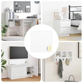 vidaXL Αυτοκόλλητο 12 pcs Λευκό Ø 20 x 0,5 mm Χαρτί