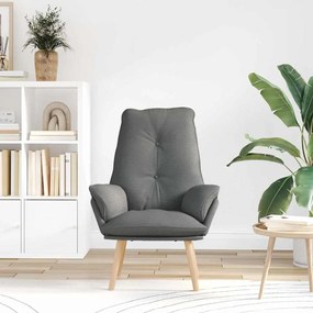 vidaXL Χαλαρωτική Πολυθρόνα Σκούρο γκρι 69 x 74 x 93 εκ. ύφασμα