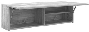 Ντουλάπι τοίχου μπάνιου Γκρι Sonoma 100x25x30 cm - Γκρι