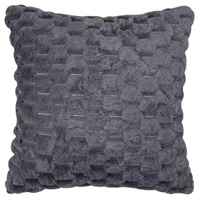 Γούνινη Διακοσμητική Μαξιλαροθήκη (45x45) Silk Fashion Mink Grey