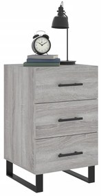 vidaXL Κομοδίνο Γκρι Sonoma 40 x 40 x 66 εκ. από Επεξεργασμένο Ξύλο