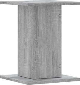 vidaXL Βάσεις Φυτών 2 Τεμ. Γκρι Sonoma 30x30x40 εκ. Επεξεργασμένο Ξύλο