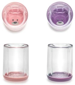 Σετ Ποτήρια Με Διπλό Τοίχωμα 145ml Pink-Purple Melli MEL13555