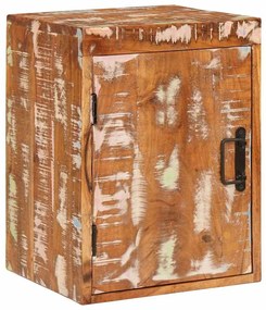 Κομοδίνο Καφέ 35 x 33 x 48 εκ Μασίφ ανακυκλωμένο ξύλο