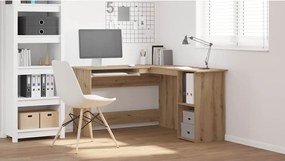 vidaXL Γραφείο Γωνιακό Τεχνίτης Δρυς 120x140x75 εκ Επεξεργασμένο Ξύλο