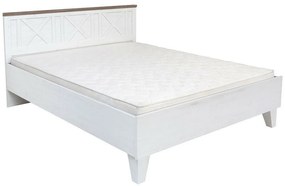Κρεβάτι Boston AD102, Διπλό, Άσπρο, 160x200, Πλαστικοποιημένη μοριοσανίδα, 165x205x97cm, 62 kg | Epipla1.gr