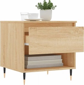 vidaXL Τραπέζια Σαλονιού 2 τεμ. Sonoma Δρυς 50x46x50 εκ. Επεξεργ. Ξύλο
