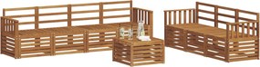 vidaXL Σετ Καναπέ 8 pcs Φυσικό Στερεό Ξύλο Ακακίας