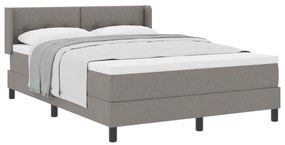vidaXL Κρεβάτι Box Spring με Στρώμα σε Ταούπ, 140 x 200 εκ, Ύφασμα