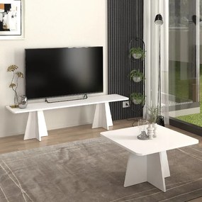 Έπιπλο τηλεόρασης Sugar λευκό 150x29x36εκ