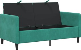 vidaXL Καναπές με Αποθήκευση Τιρκουάζ 152 x 78 x 87 εκ Πολυεστέρας