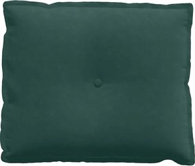 vidaXL Μαξιλάρι Πλάτης Σκούρο Πράσινο 60 x 50 x 19 cm