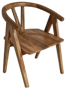 Artekko Munggur Ξύλινη Καρέκλα σε Φυσική Απόχρωση (55x50x72)cm