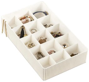 Βάση Κοσμημάτων 968HBR1158 30x18x6,5cm Ecru Aberto Design Polypropylene