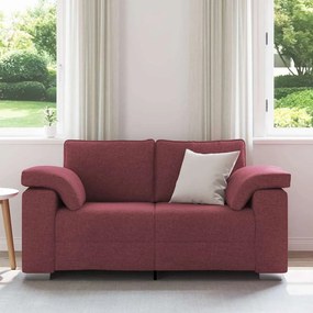 vidaXL Διθέσιος καναπές Κόκκινο 160 cm ύφασμα