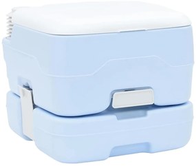 vidaXL Τουαλέτα Κάμπινγκ Απαλό Μπλε και Λευκό 41,5 x 36,5 x 30 cm