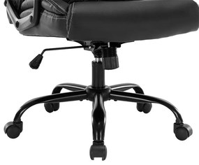 Καρέκλα γραφείου διευθυντή Victory pu μαύρο 64.5x72.5x118 εκ.