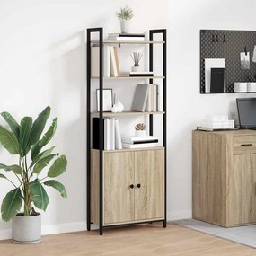 vidaXL Βιβλιοθήκη 6 επιπέδων 60 x 24 x 161 εκ Επεξεργασμένο Ξύλο